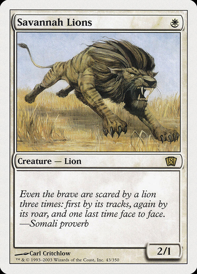 Savannah Lions [Eighth Edition] | Good Games Morley