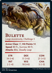 Bulette Art Card (Gold-Stamped Signature) [Dungeons & Dragons: Adventures in the Forgotten Realms Art Series] | Good Games Morley