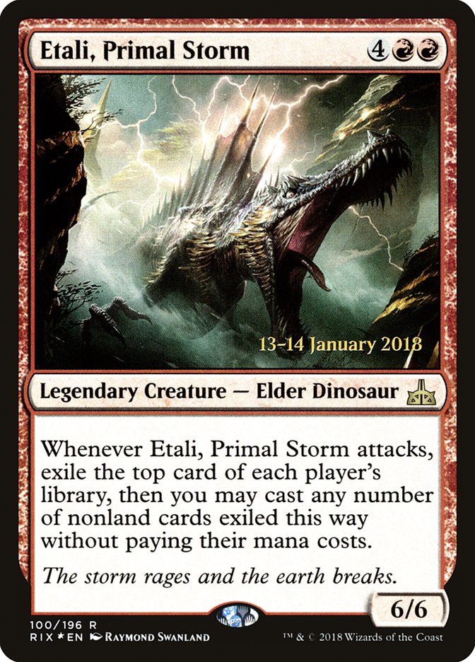 Etali, Primal Storm [Rivals of Ixalan Prerelease Promos] | Good Games Morley