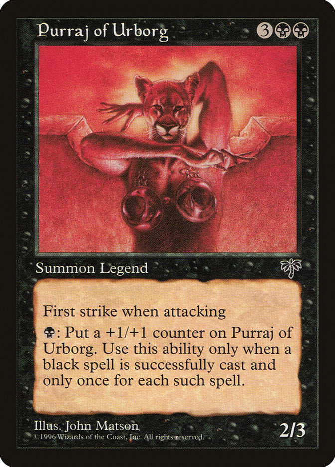 Purraj of Urborg [Mirage] | Good Games Morley
