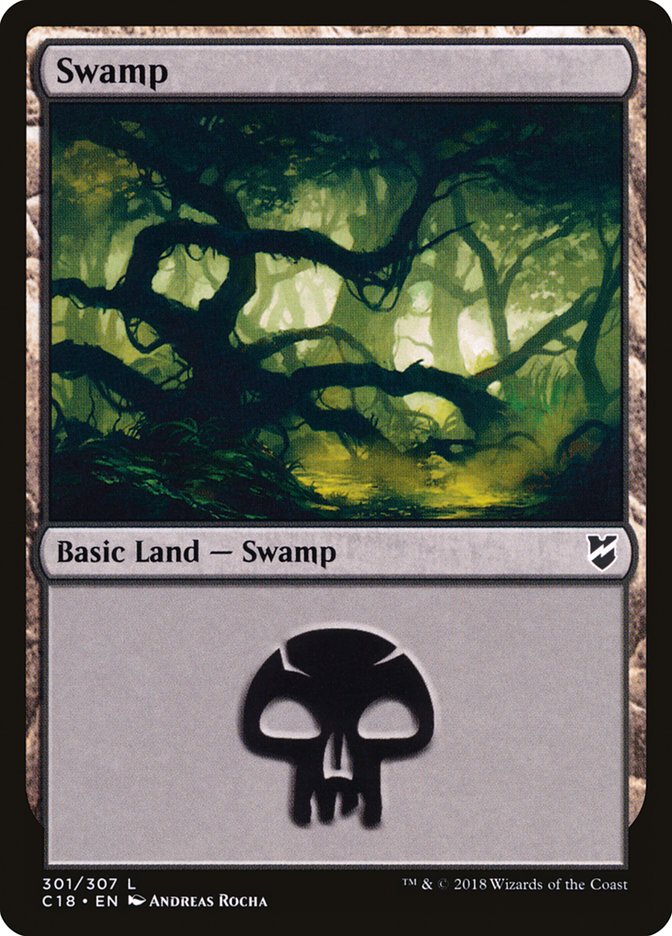 Swamp (301) [Commander 2018] | Good Games Morley