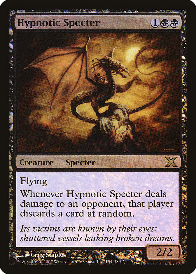 Hypnotic Specter (Premium Foil) [Tenth Edition] | Good Games Morley