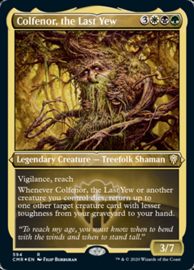 Colfenor, the Last Yew (Etched) [Commander Legends] | Good Games Morley