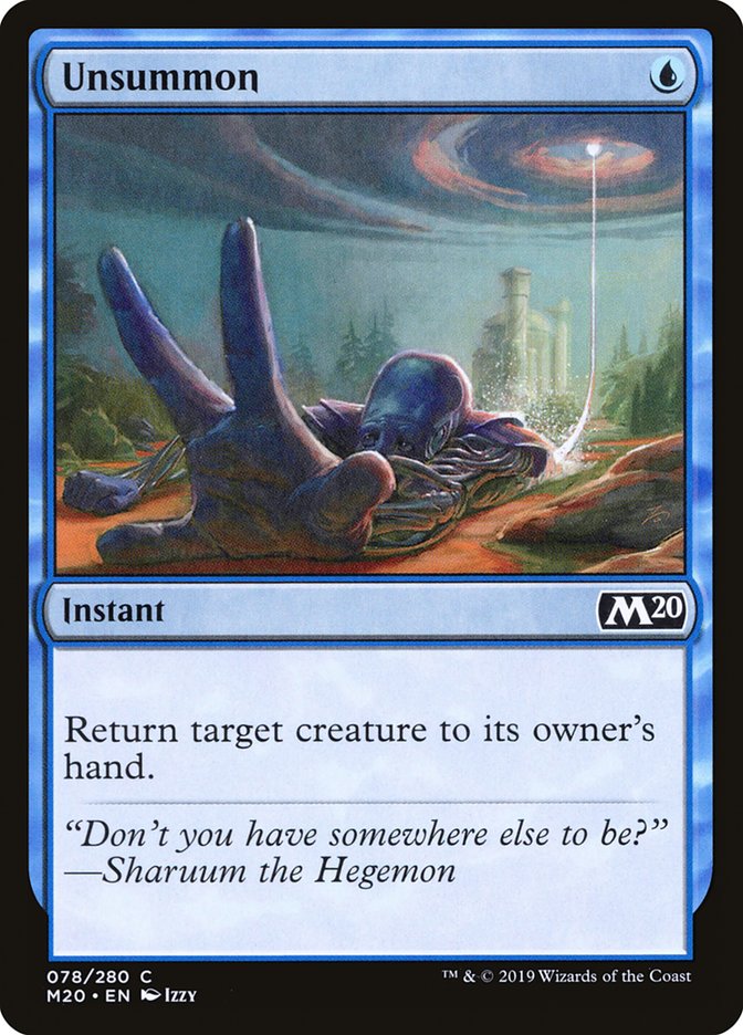 Unsummon [Core Set 2020] | Good Games Morley