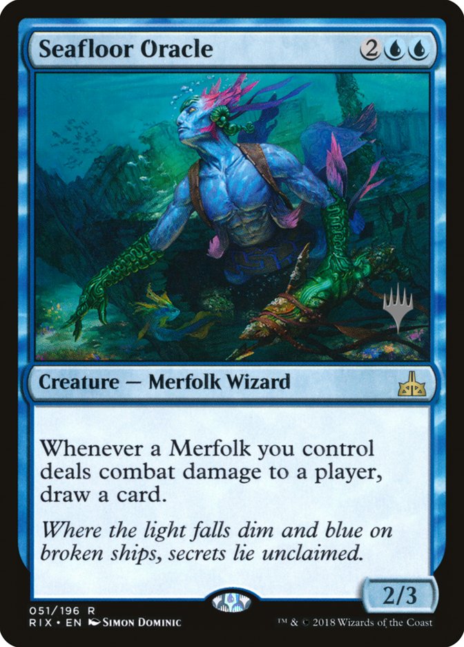 Seafloor Oracle (Promo Pack) [Rivals of Ixalan Promos] | Good Games Morley