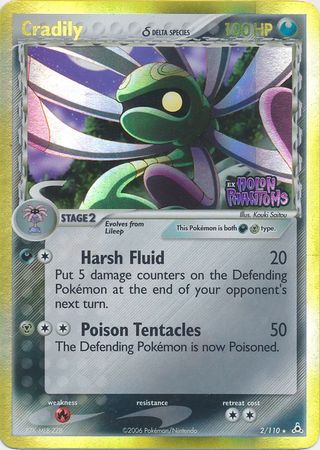 Cradily (2/110) (Delta Species) (Stamped) [EX: Holon Phantoms] | Good Games Morley
