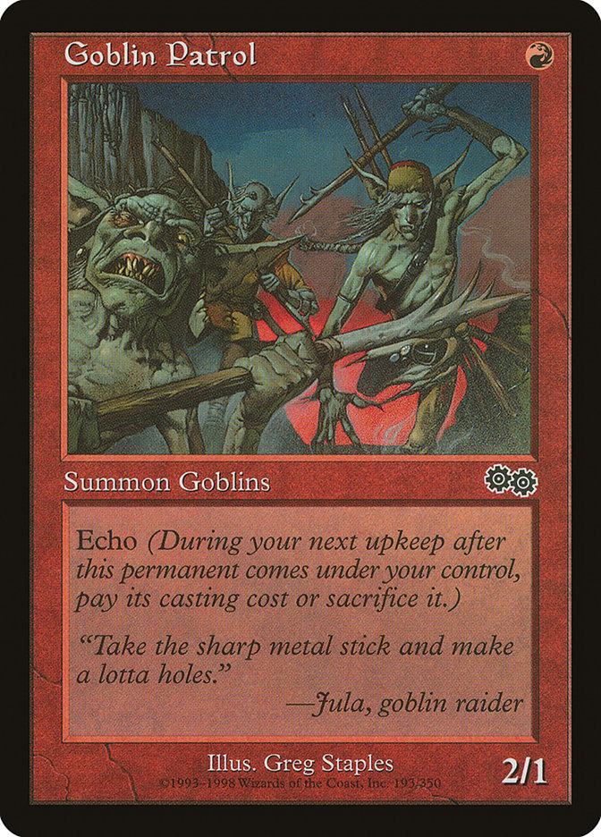 Goblin Patrol [Urza's Saga] | Good Games Morley
