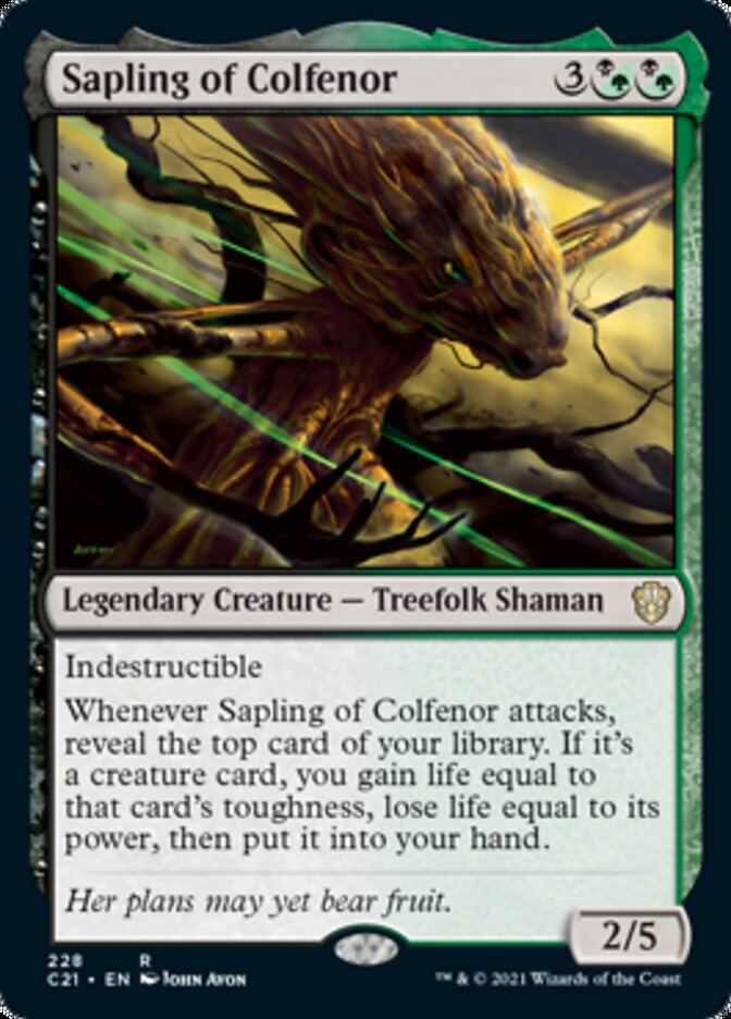 Sapling of Colfenor [Commander 2021] | Good Games Morley
