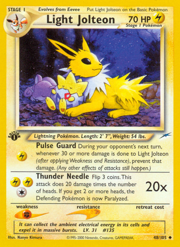 Light Jolteon (48/105) [Neo Destiny 1st Edition] | Good Games Morley