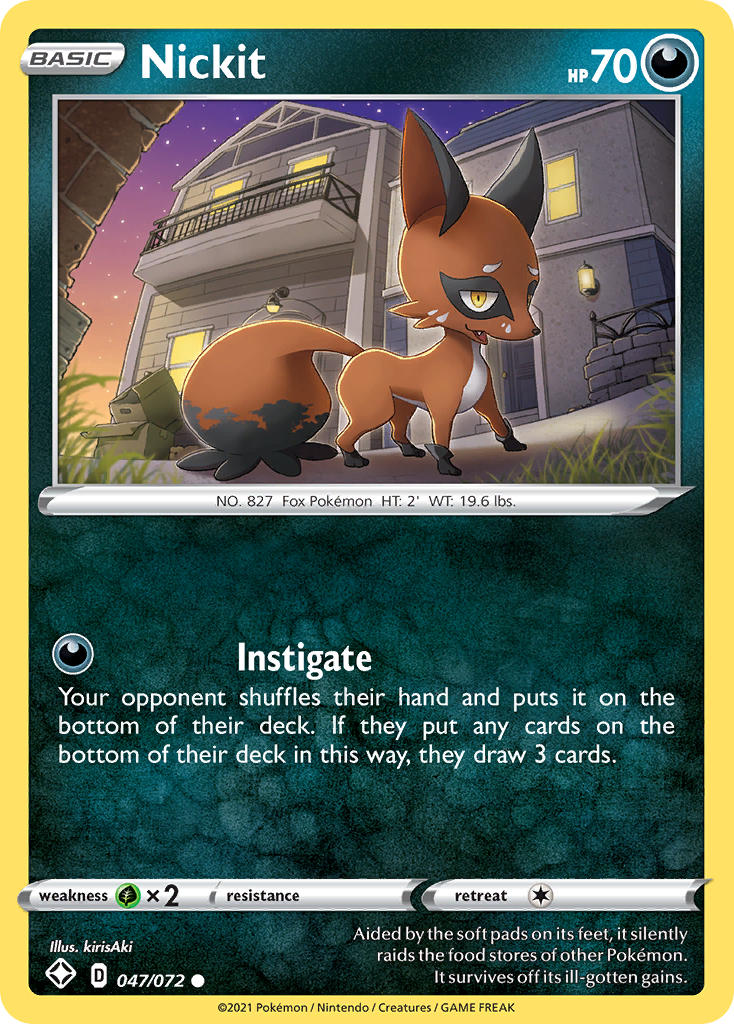 Nickit (047/072) [Sword & Shield: Shining Fates] | Good Games Morley