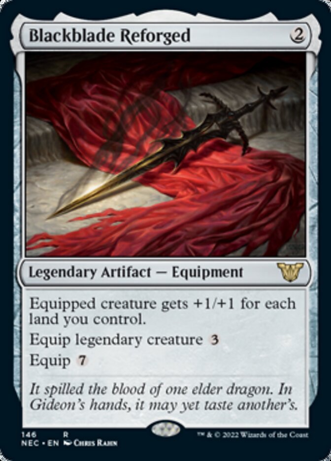 Blackblade Reforged [Kamigawa: Neon Dynasty Commander] | Good Games Morley