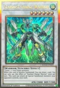 Stardust Charge Warrior [MAGO-EN029] Gold Rare | Good Games Morley