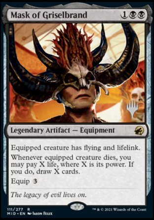 Mask of Griselbrand (Promo Pack) [Innistrad: Midnight Hunt Promos] | Good Games Morley