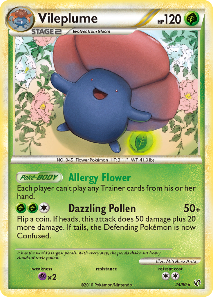 Vileplume (24/90) [HeartGold & SoulSilver: Undaunted] | Good Games Morley