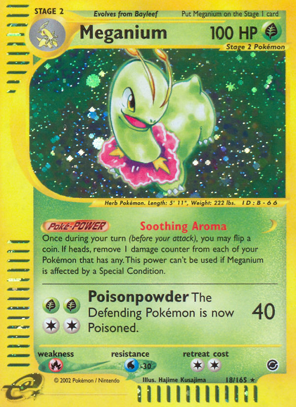 Meganium (18/165) [Expedition: Base Set] | Good Games Morley