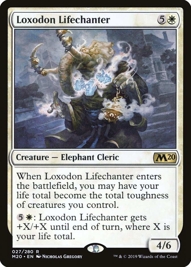 Loxodon Lifechanter [Core Set 2020] | Good Games Morley