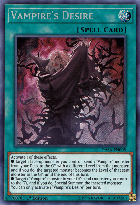 Vampire's Desire [DASA-EN008] Secret Rare | Good Games Morley