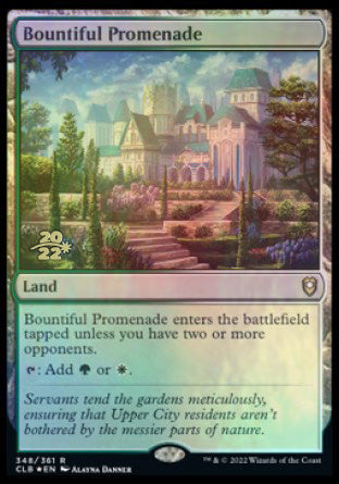 Bountiful Promenade [Commander Legends: Battle for Baldur's Gate Prerelease Promos] | Good Games Morley