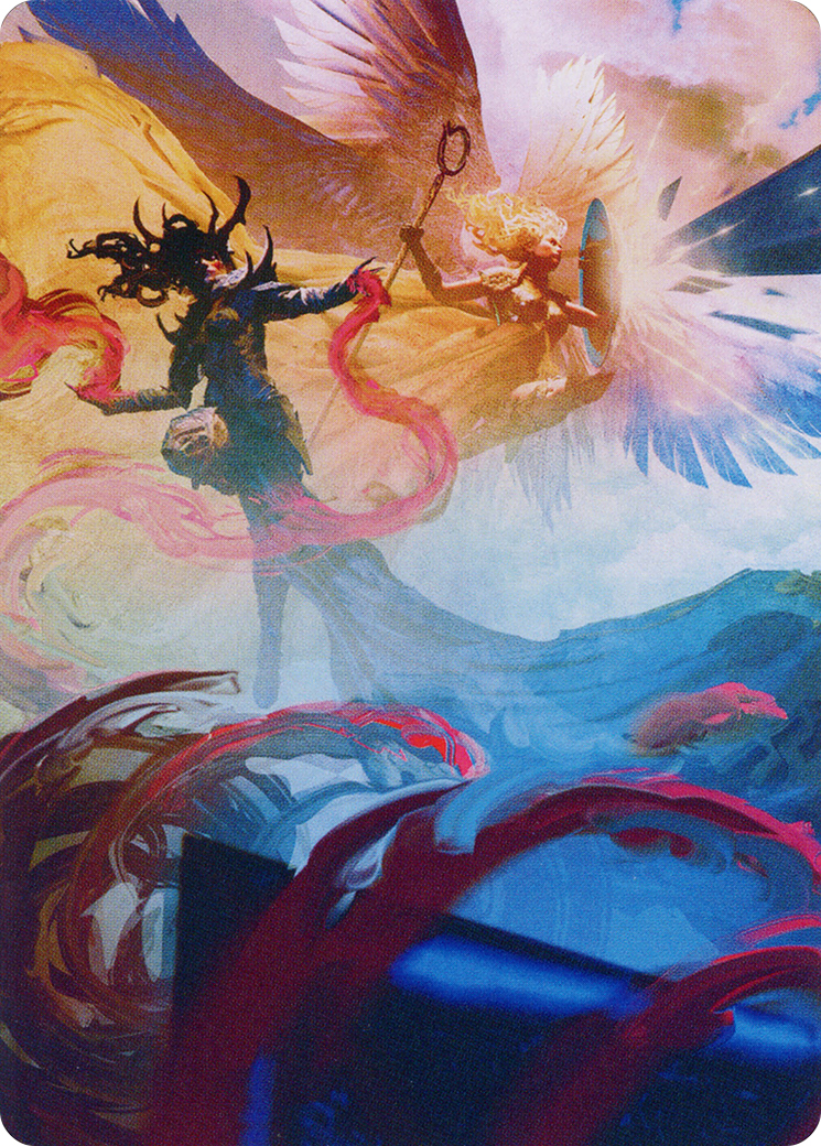 Drana and Linvala Art Card [March of the Machine Art Series] | Good Games Morley