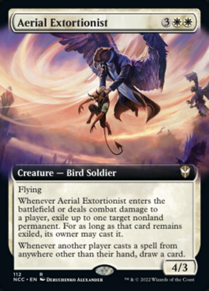 Aerial Extortionist (Extended Art) [Streets of New Capenna Commander] | Good Games Morley