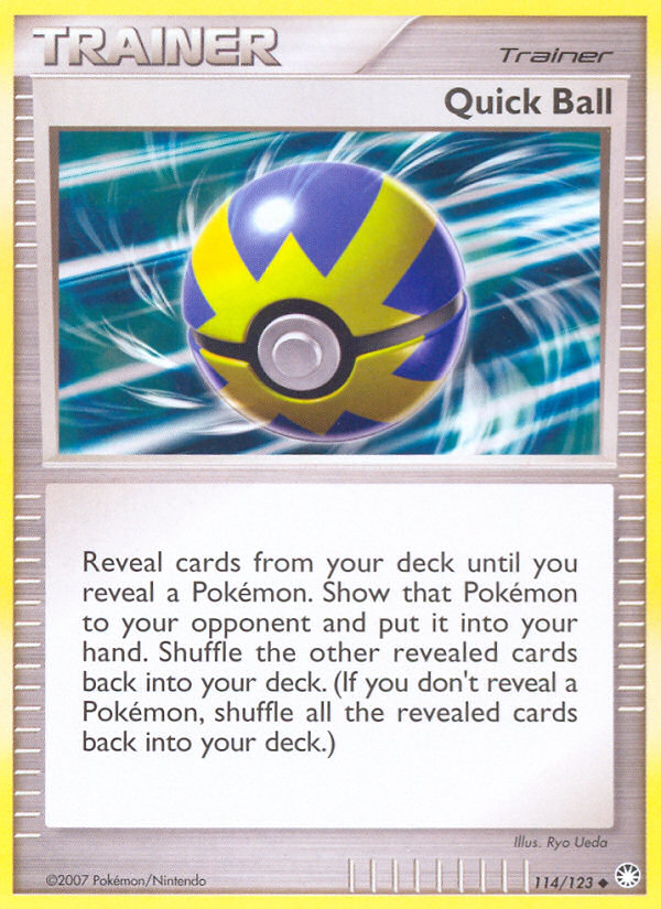 Quick Ball (114/123) [Diamond & Pearl: Mysterious Treasures] | Good Games Morley