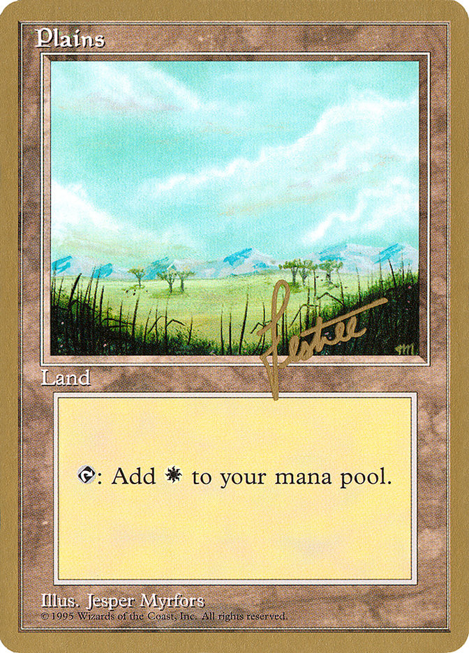 Plains (bl365) (Bertrand Lestree) [Pro Tour Collector Set] | Good Games Morley