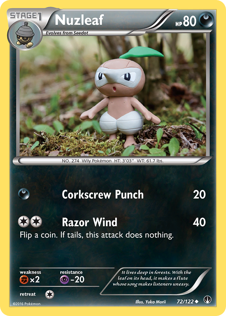 Nuzleaf (72/122) [XY: BREAKpoint] | Good Games Morley