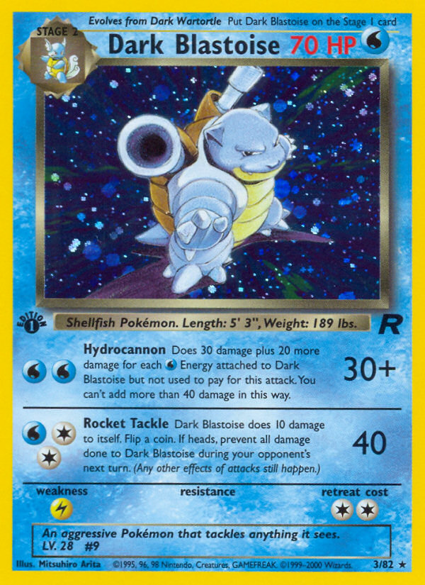 Dark Blastoise (3/82) [Team Rocket 1st Edition] | Good Games Morley