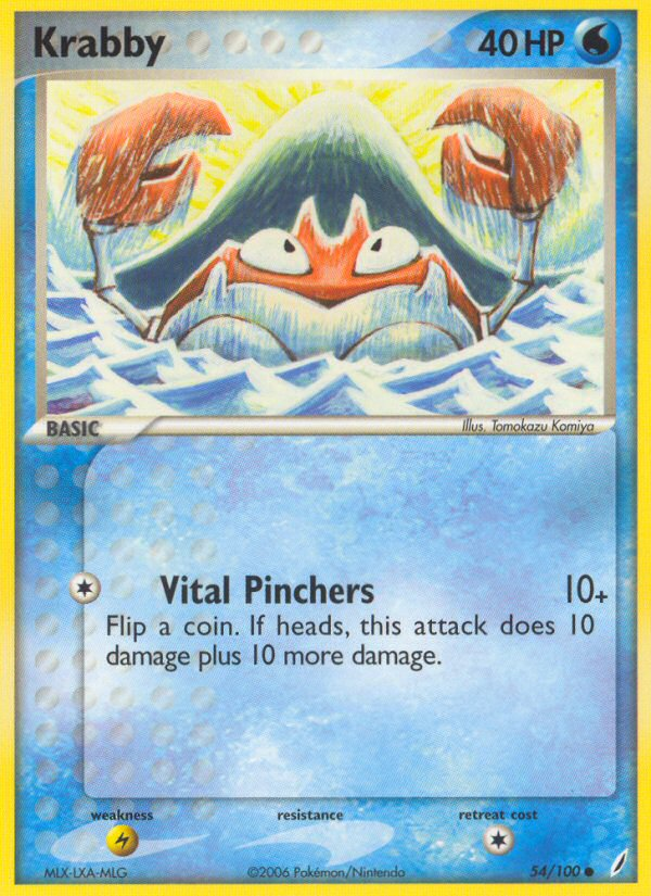 Krabby (54/100) [EX: Crystal Guardians] | Good Games Morley