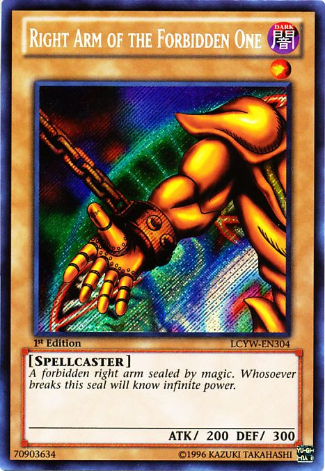 Right Arm of the Forbidden One [LCYW-EN304] Secret Rare | Good Games Morley