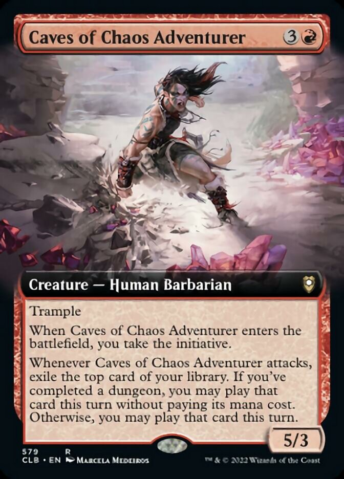 Caves of Chaos Adventurer (Extended Art) [Commander Legends: Battle for Baldur's Gate] | Good Games Morley