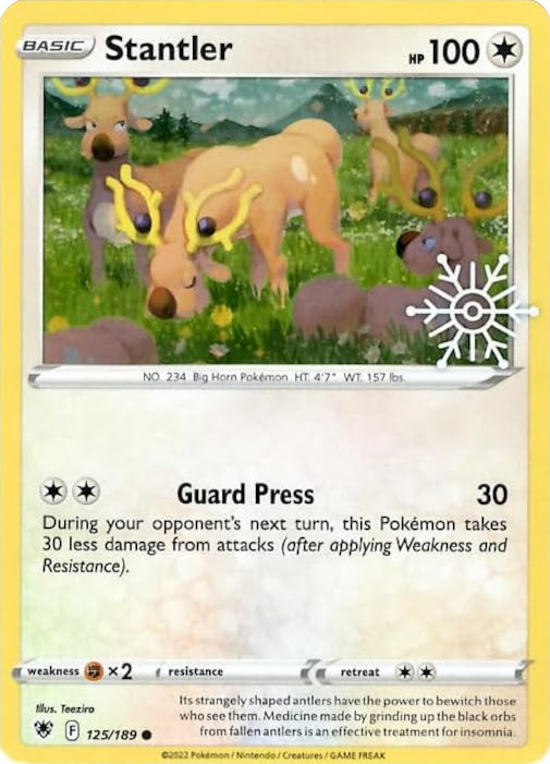 Stantler (125/189) (Holiday Calendar) [Sword & Shield: Astral Radiance] | Good Games Morley