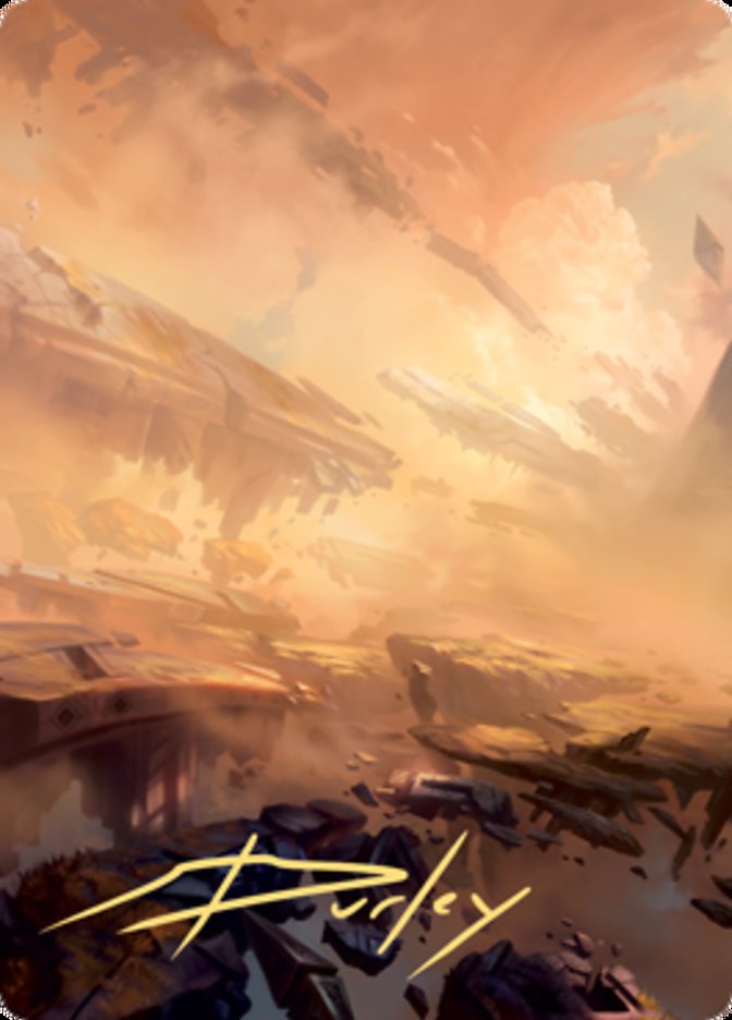 Plains 1 Art Card (Gold-Stamped Signature) [Zendikar Rising Art Series] | Good Games Morley
