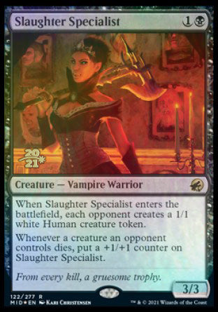 Slaughter Specialist [Innistrad: Midnight Hunt Prerelease Promos] | Good Games Morley