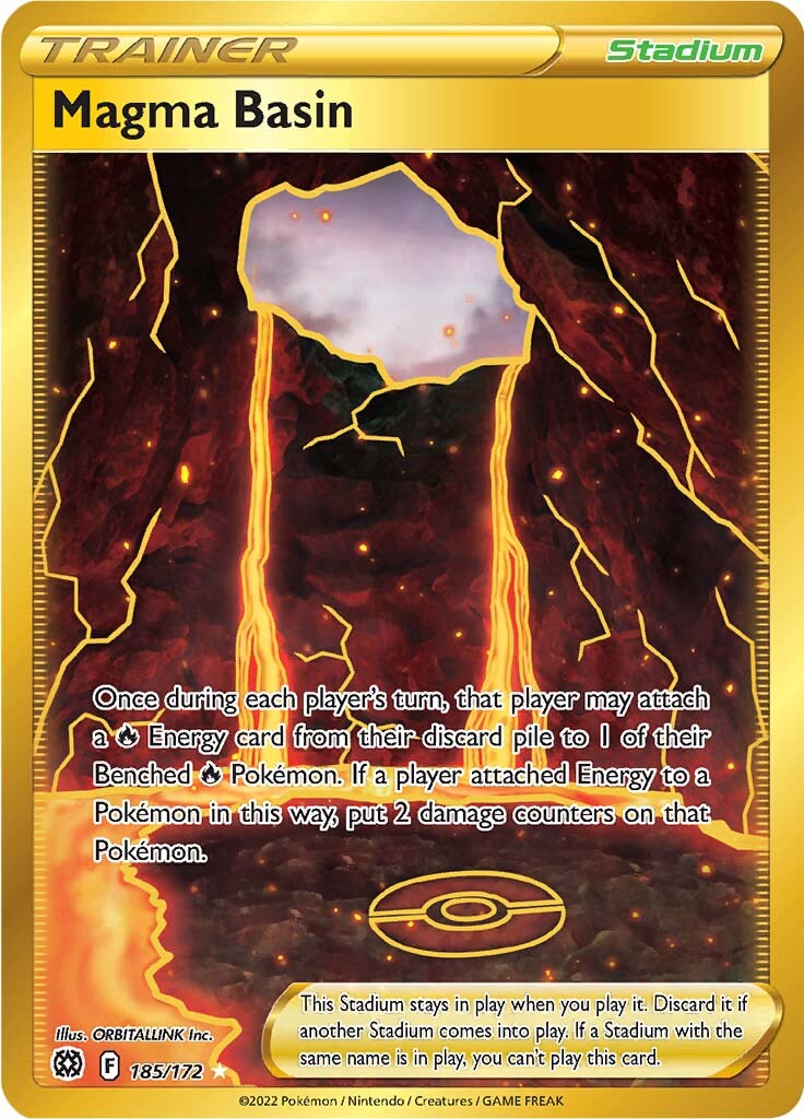 Magma Basin (185/172) [Sword & Shield: Brilliant Stars] | Good Games Morley