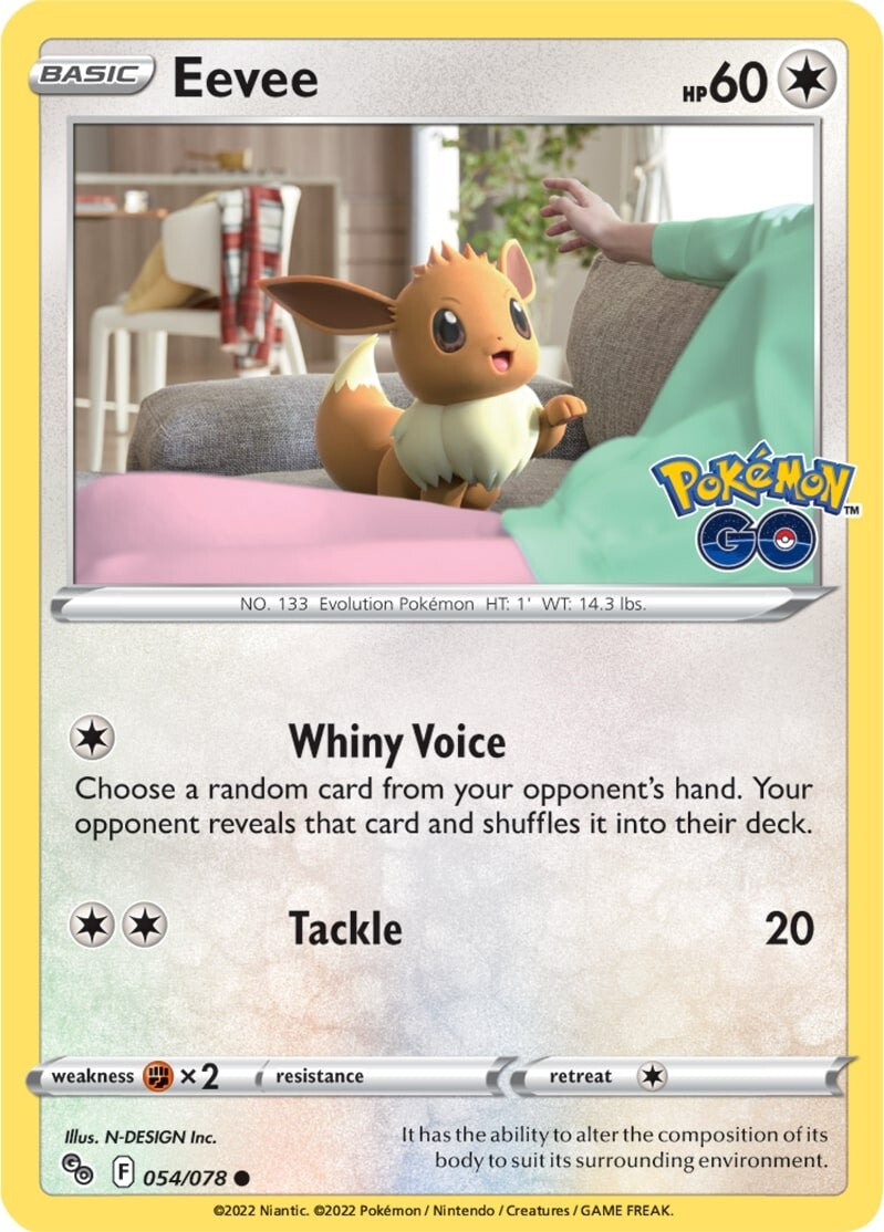 Eevee (054/078) [Pokémon GO] | Good Games Morley