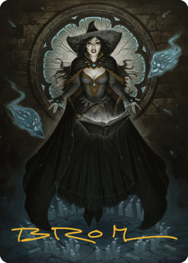 Tasha, the Witch Queen Art Card (76) (Gold-Stamped Signature) [Commander Legends: Battle for Baldur's Gate Art Series] | Good Games Morley