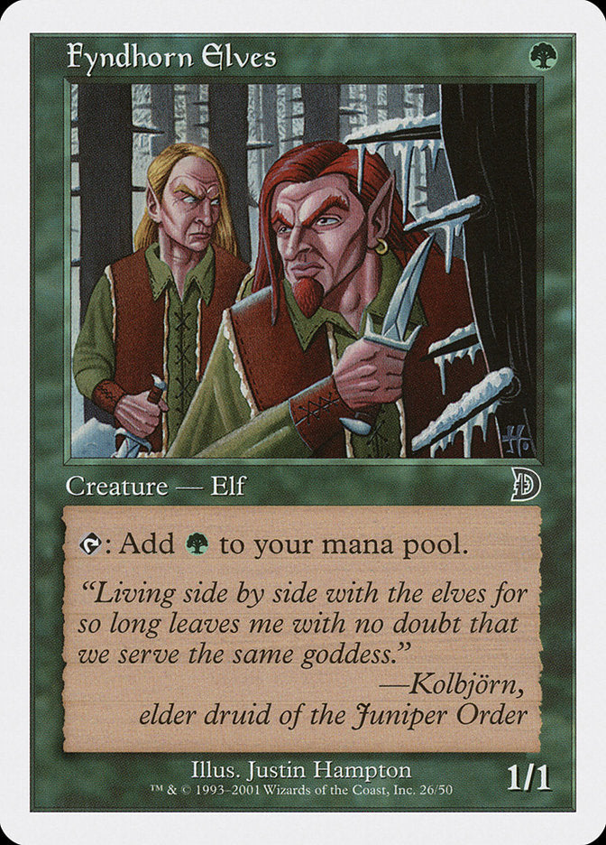 Fyndhorn Elves [Deckmasters] | Good Games Morley
