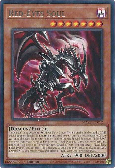 Red-Eyes Soul [MAZE-EN012] Rare | Good Games Morley