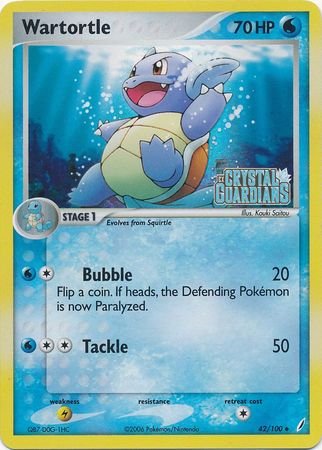 Wartortle (42/100) (Stamped) [EX: Crystal Guardians] | Good Games Morley
