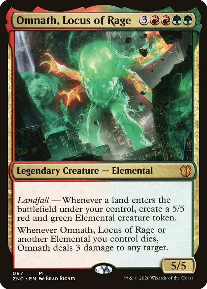 Omnath, Locus of Rage [Zendikar Rising Commander] | Good Games Morley