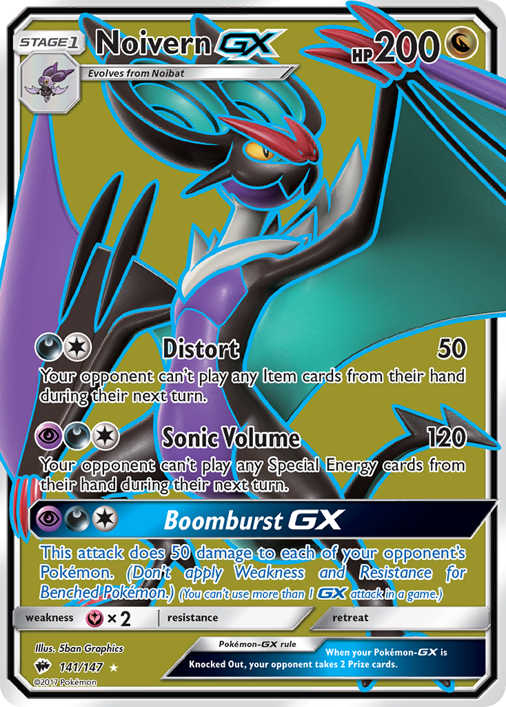 Noivern GX (141/147) [Sun & Moon: Burning Shadows] | Good Games Morley