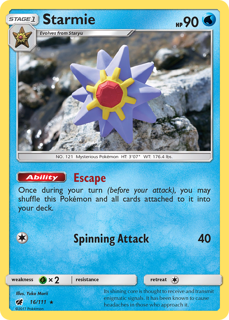 Starmie (16/111) [Sun & Moon: Crimson Invasion] | Good Games Morley