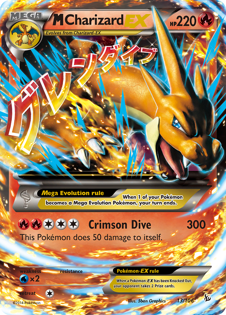 M Charizard EX (13/106) [XY: Flashfire] | Good Games Morley