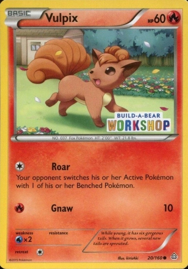 Vulpix (20/160) (Build A Bear Workshop Exclusive) [XY: Primal Clash] | Good Games Morley