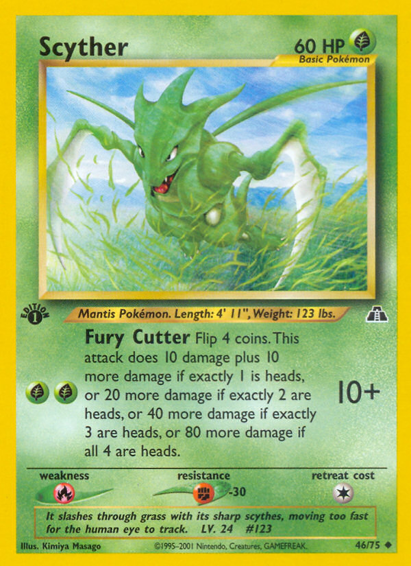 Scyther (46/75) [Neo Discovery 1st Edition] | Good Games Morley
