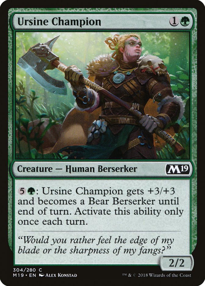 Ursine Champion [Core Set 2019] | Good Games Morley