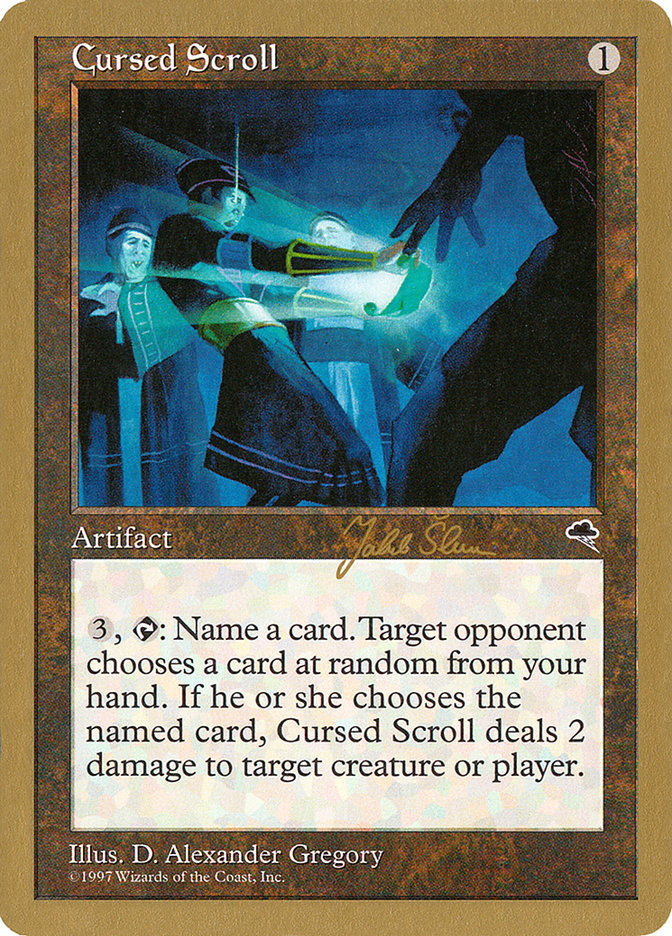 Cursed Scroll (Jakub Slemr) [World Championship Decks 1999] | Good Games Morley