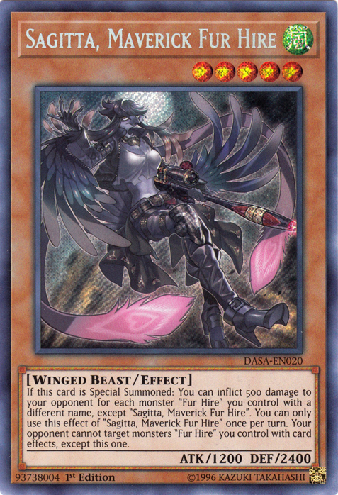 Sagitta, Maverick Fur Hire [DASA-EN020] Secret Rare | Good Games Morley