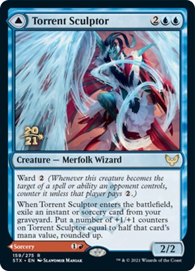 Torrent Sculptor // Flamethrower Sonata [Strixhaven: School of Mages Prerelease Promos] | Good Games Morley